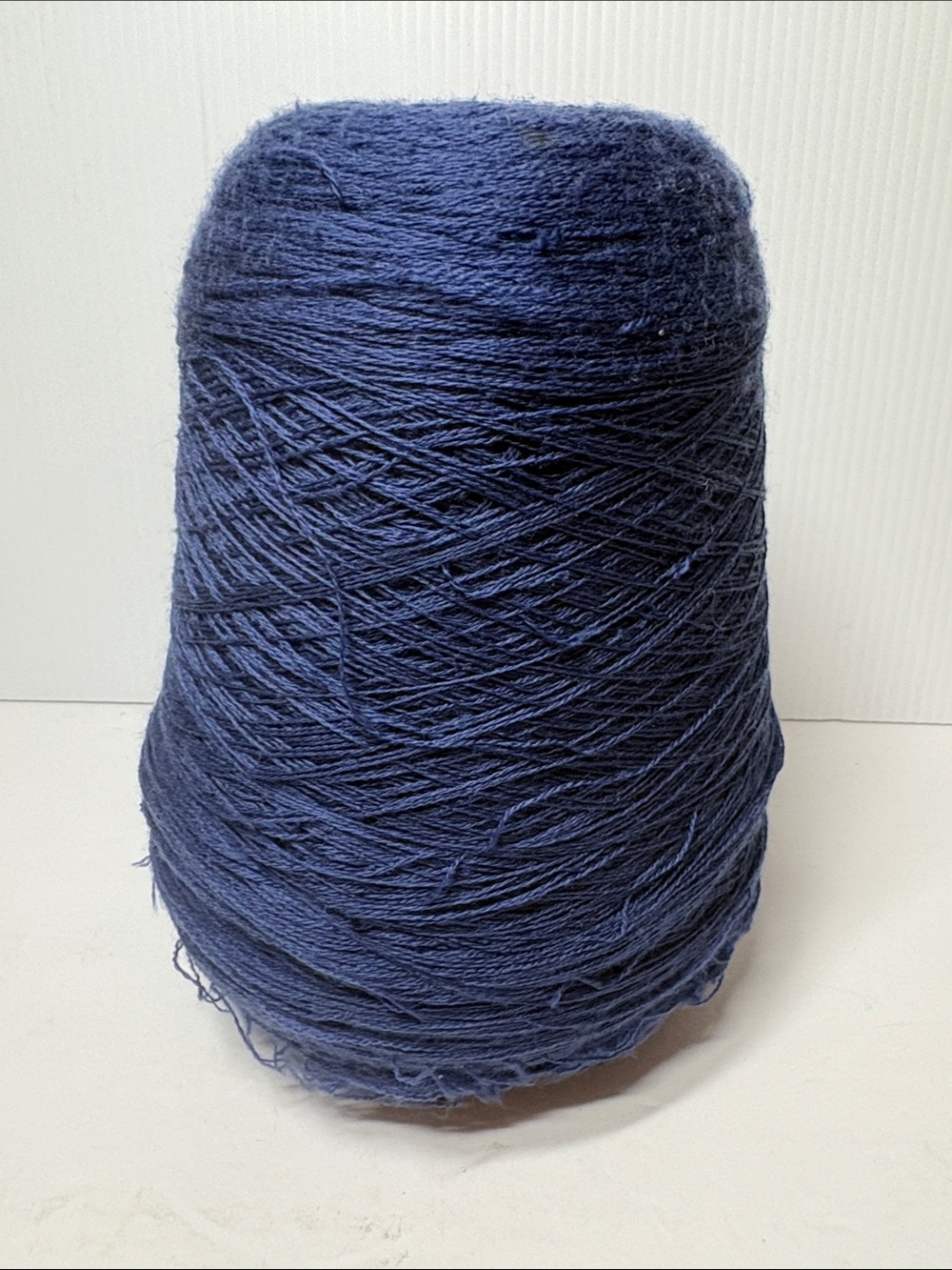 Unbranded Slate Blue Yarn 100% Wool Cone - Soft Home Accent Yarn
